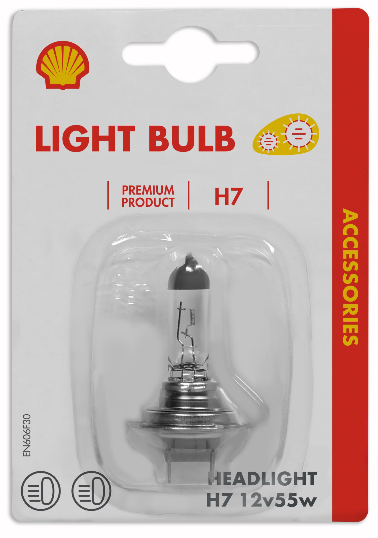 Light Bulb H7 12V 55W  Shell Car Care by Kemetyl