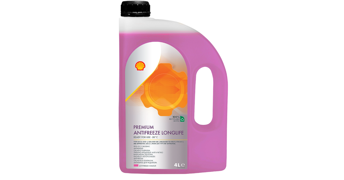 Premium Antifreeze Longlife 774 D-F ready to use -38°C | Shell Car